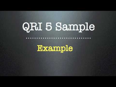 how to administer qri 5