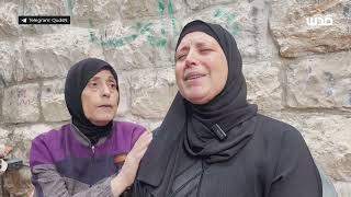 والدة جعفر اعمر الذي ارتقى في مخيم نور شمس: