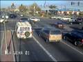 Lucky Driver At Traffic Light