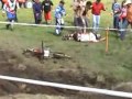 maxxis cup international dh#1,in gouveia (portugal), march 2004. george atherton crashed hard but he�s hard too.