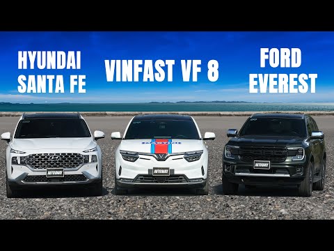 VinFast VF 8 vs Ford Everest vs Hyundai Santa Fe - Cuộc chiến SUV tầm giá 1,3 đến 1,5 tỷ |Autodaily