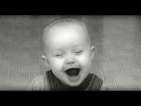 Hysterical laugh of a child
