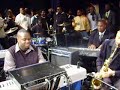 these are interfaith musicians keeping it crunk after our 2007 fall concert. we have clifton graham on the keys in the middle, james bell on the key to the right, we have courtland saxon wearing out the sax. on the sticks we have jonathan powell. playing but not seen also on the keys is min. derrick bender.