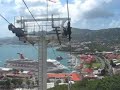 Down the Paradise Point Skyride in St Thomas