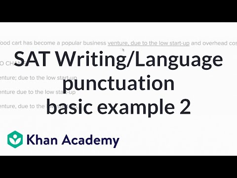 Writing Within Sentence Punctuation Basic Example Video Khan