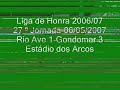 Liga de Honra 2006/07: Rio Ave 1-3 Gondomar