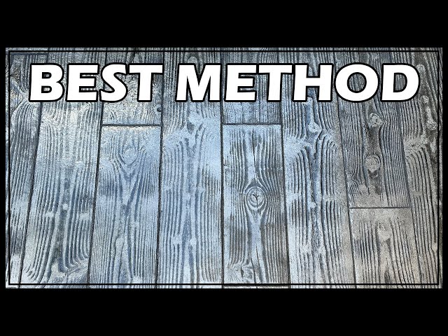 Wood Stamped Concrete | How To