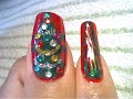 Christmas Trees Nail Art