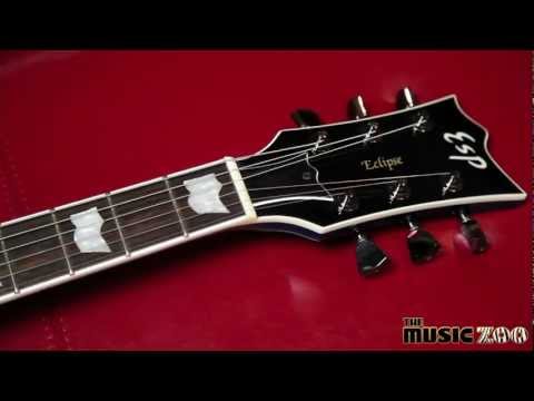 ESP Standard Series Eclipse II Electric Guitar Black Aqua