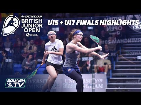 Squash: Dunlop British Open 2019 - U15 + U17 Finals Hightlights