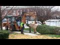 Raising the Christmas Tree - La Grange IL - 2009