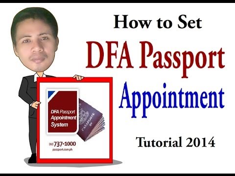 how to set dfa appointment