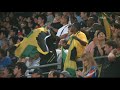 Jamaica(Nesta Carter, Michael Frater, Yohan Blake, Usain Bolt) sets the new world record, 37.04 sec., in men's 4x100 metres sprint relay! What a dramatic race! IAAF Athletics/Track and Field World Championships 2011, Daegu, South Korea.
