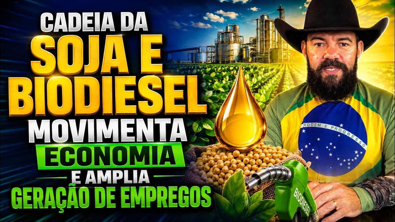 Cadeia da soja e biodiesel movimenta economia e amplia geração de empregos.