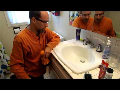 how to unclog grout from drain