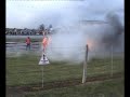 hunter abbott (rob austin racing/ginetta g50 gt4) escapes the burning remains of his car at the opening round of british gt at oulton park, 22nd march 2008.

abbott rolled over the crash barriers after contact with another car. luckily he escaped with only minor burns to his hands.

my footage from the outside of the circuit at cascades. this was later used on the bbc's 