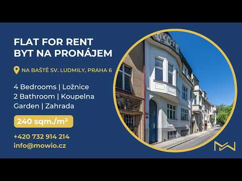 Video Elegantní mezonetový byt 5+1 s terasou a výhledem na Pražský hrad v lokalitě Hradčany