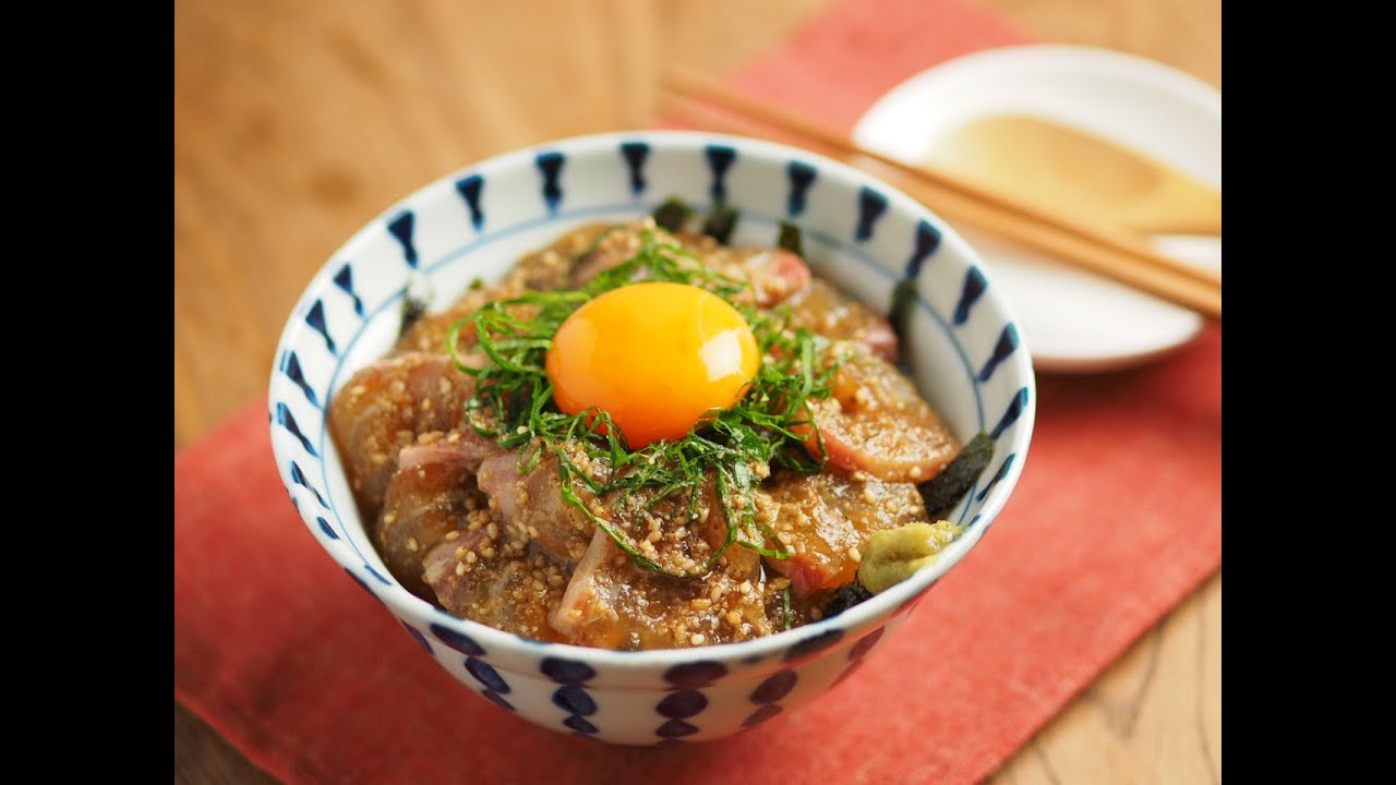 鯛のごま漬け丼