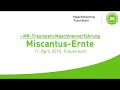 Miscantus Ernte Maschinenvorführung 2010