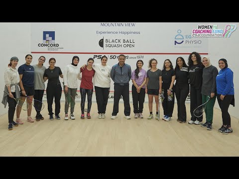 Black Ball Squash Open hosts coaching course to inspire women to become leaders in squash!