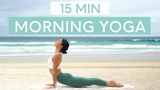 15 MIN MORNING YOGA FLOW  Wake Up & Feel Energ