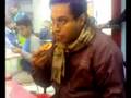 Somak eating Pizza