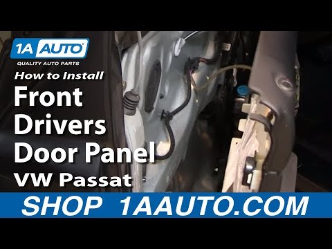How To Install Replace Remove Front Drivers Door Panel 98-01 VW Passat 1AAuto.com
