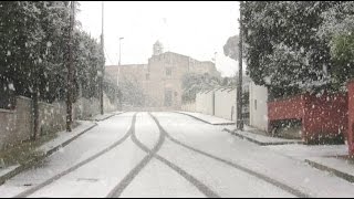 It snows again in Galatone after 15 years!!