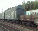 2 trains,same time,perfeckt timing,good railfanvideo!!!!!!!!
