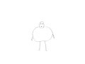 Fat Stick figure guy blows up