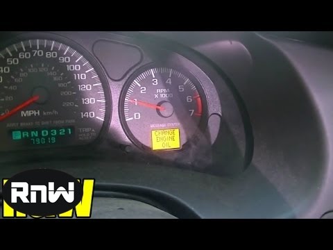 how to reset gm oil change light