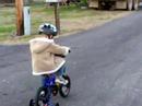 Kole and his new bicycle