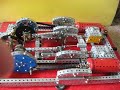 a meccano model of a thwaites and carbutt horizontal mill engine manufactured in 1869 for a landore, south wales rolling mill.