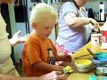 Asher painting Cookies