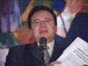 Conferencia de prensa del Ministro de la Presidencia Enrique Flores Lanza sobre la reapertura de los vuelos C y D en Tondcontín.