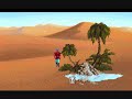 in this episode, we wander around the desert trying to find the staff to the temple that the bandits have. we happen to come across a shoe in the desert which we take and then make it to the camp in which we steal the staff and return to the temple. at the temple, the staff breaks as we are entering and we quickly take a gold coin and a brass bottle before leaving the temple and finally the desert.