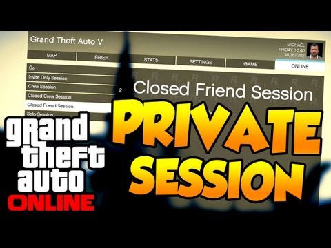 how to set gta 5 online to private