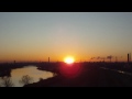 初日の出@幸魂大橋(2010年1月1日)12倍速 HD