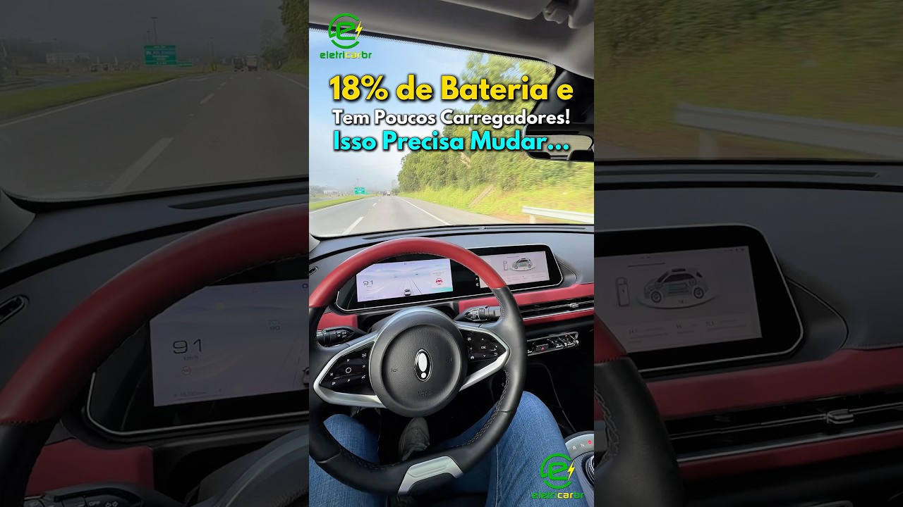 18% de Bateria na Estrada e…. Precisamos de Mais Carregadores no Brasil!