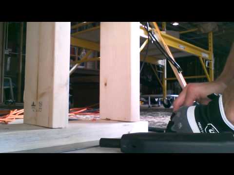 how to drive a nail into concrete
