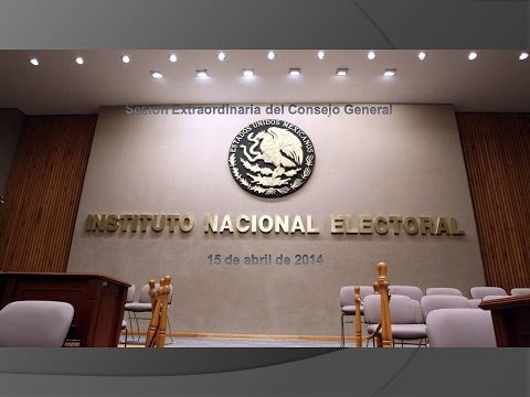 Sesión extraordinaria del Consejo General del Instituto Nacional Electoral
