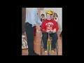 bill bosworth of wisconsin who is the founder of science alliance is demonstrating fun with physics to st. cletus catholic school children in la grange.