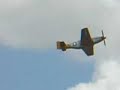 P-51 flyby w/ sim. gunfire