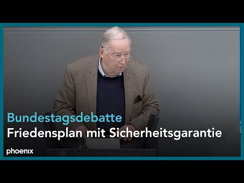 Bundestag: Antrag der AfD zu einem Friedensplan mit Sicherheitsgarantie am 09.02.23