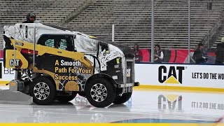 Cat® customers take part in hockey-themed challenges as part of an NHL weekend event.