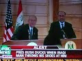12/14/08  George Bush gets 2 shoes thrown at him in Iraq