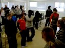 Nafsi Afrika Acrobats in Panevezys hearing disability school