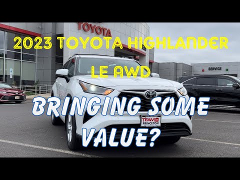 2023 toyota highlander le awd