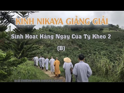 Kinh NIKAYA Giảng Giải - Sinh Hoạt Hằng Ngày Của Tỳ Kheo - 2B