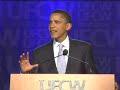 Obama Addresses the UFCW Obama Addresses the UFCW